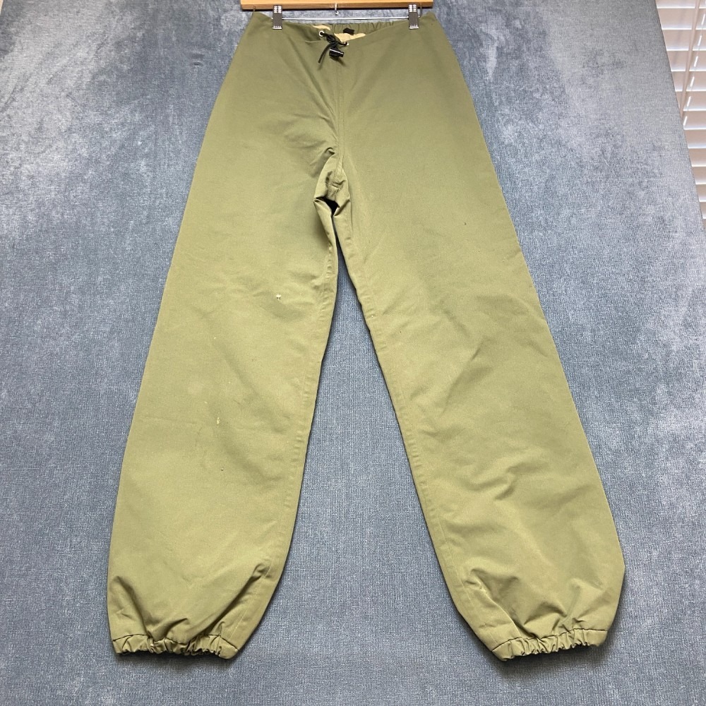 Orvis Gore Tex Jogger Pants Women Small Olive Green Drawstring Waist Performance